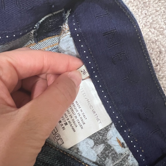 Stella McCartney embroidered denim jeans 26 - Picture 5 of 7